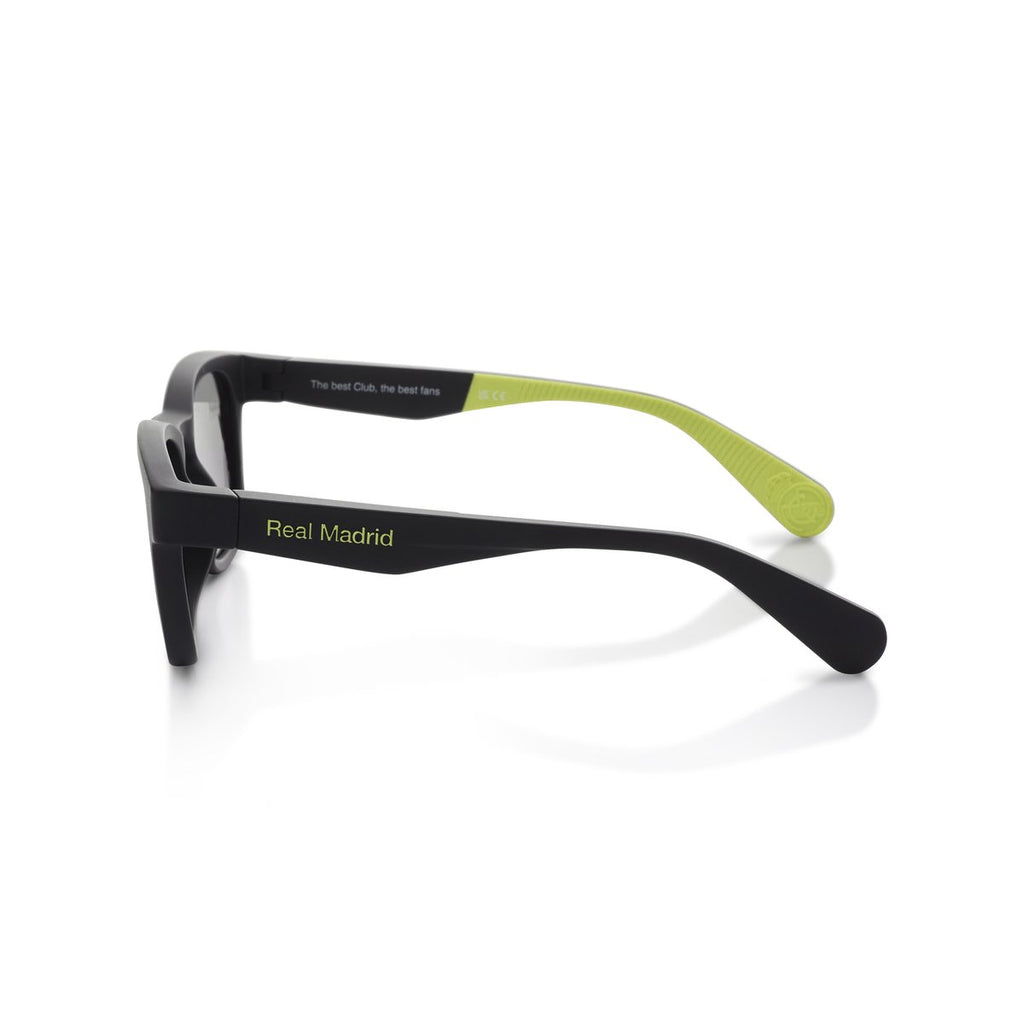 Real Madrid Kids Round Sunglasses Black / Green - View 3