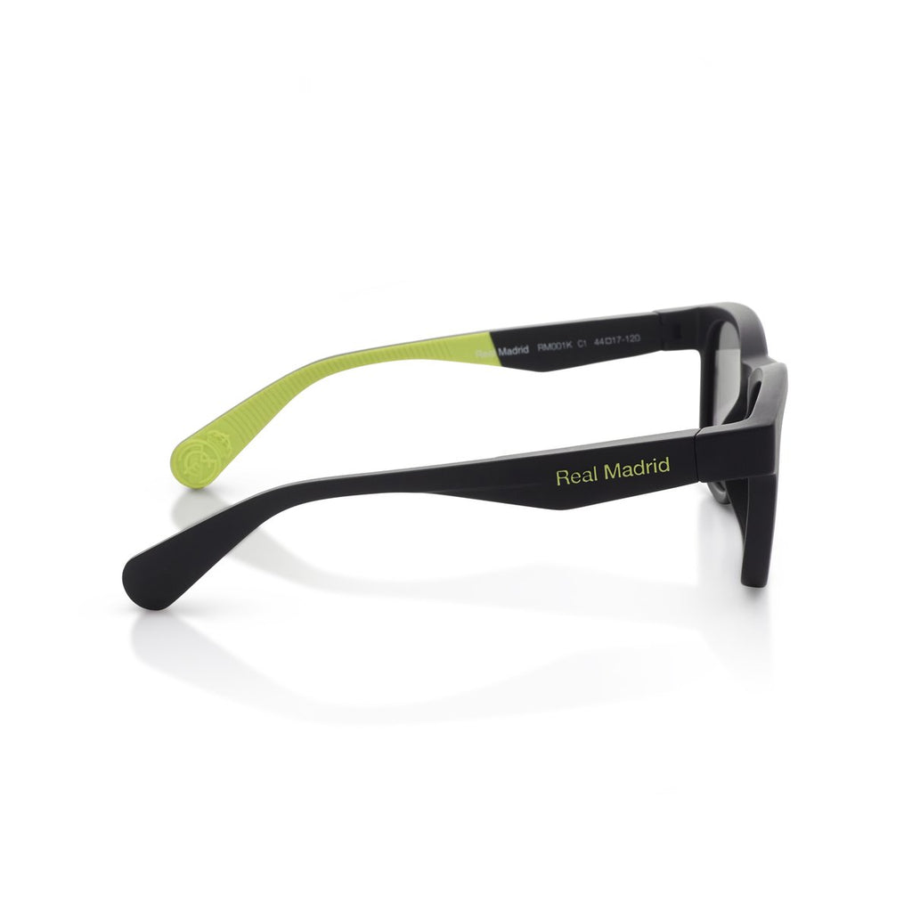 Real Madrid Kids Round Sunglasses Black / Green - View 4