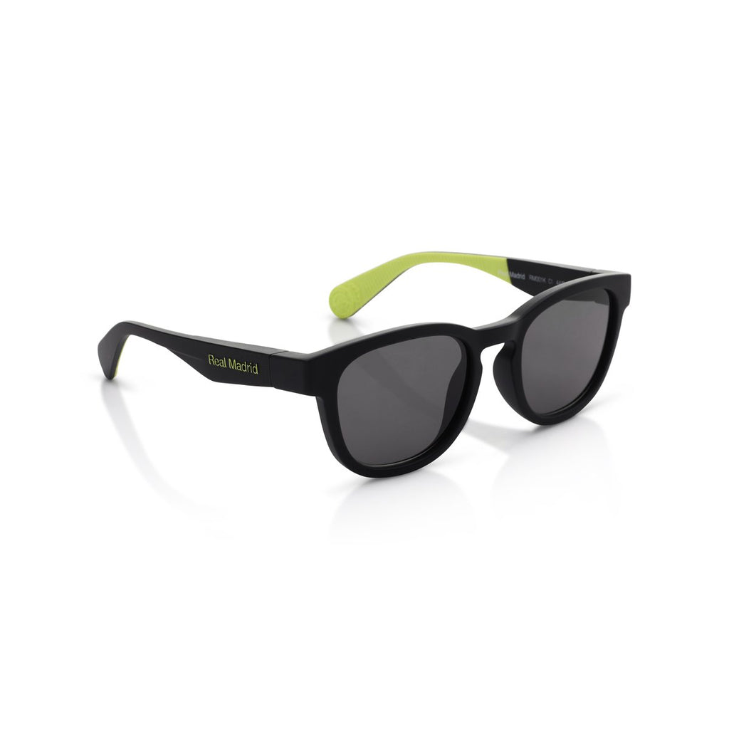 Real Madrid Kids Round Sunglasses Black / Green - View 6