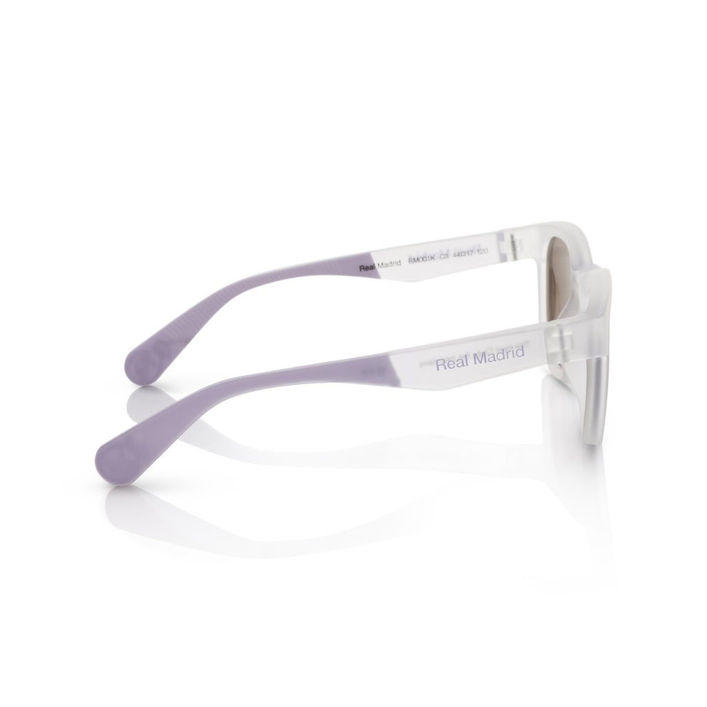 Real Madrid Kids Round Sunglasses Crystal / Purple - View 4