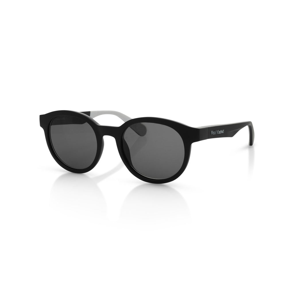 Real Madrid TR90 Round Sunglasses Black / Grey - View 1