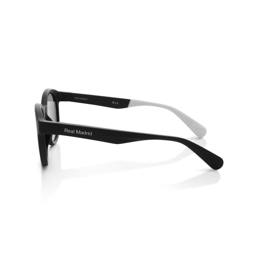 Real Madrid TR90 Round Sunglasses Black / Grey - View 3