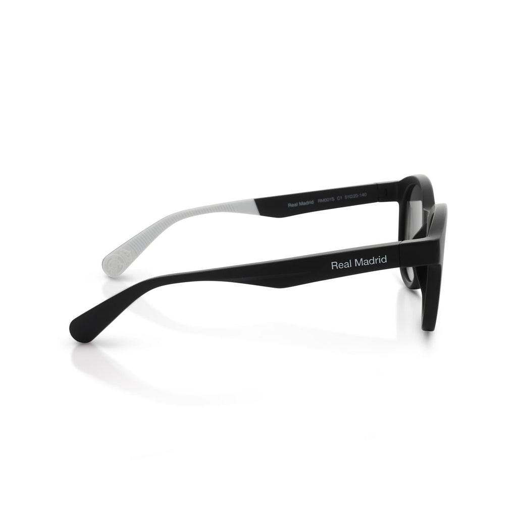 Real Madrid TR90 Round Sunglasses Black / Grey - View 4