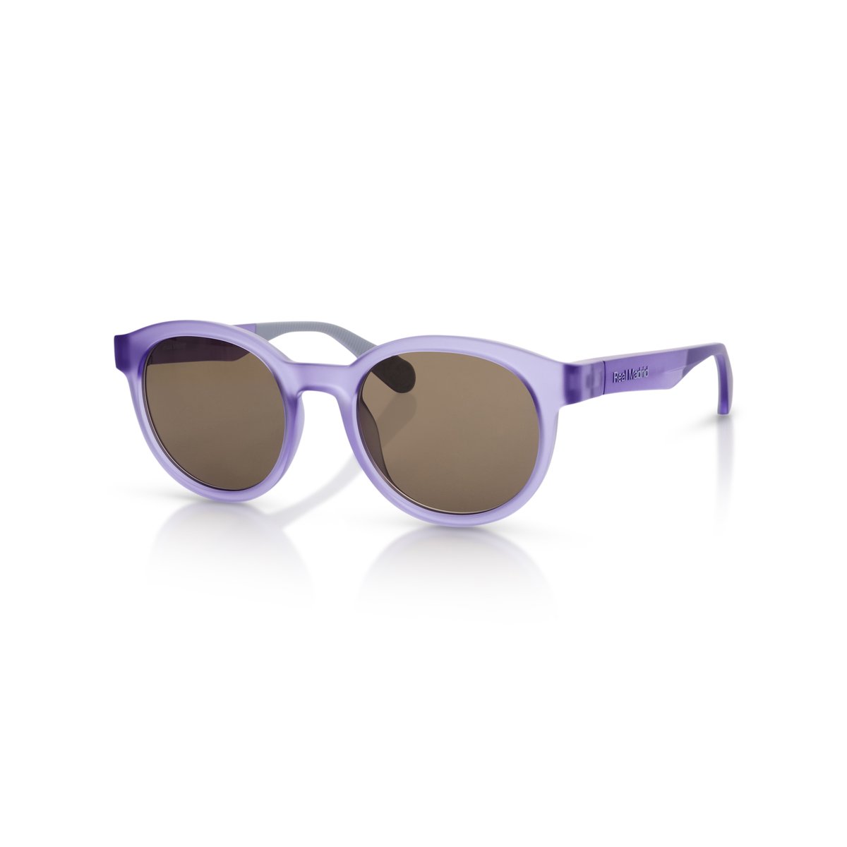 Real Madrid TR90 Round Sunglasses Purple - View 1