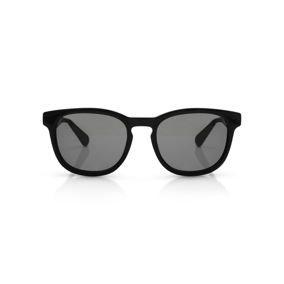Real Madrid Acetate Round Sunglasses Black - View 2