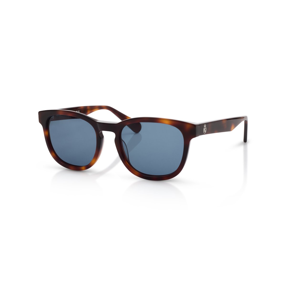 Real Madrid Acetate Round Sunglasses Havana - View 1