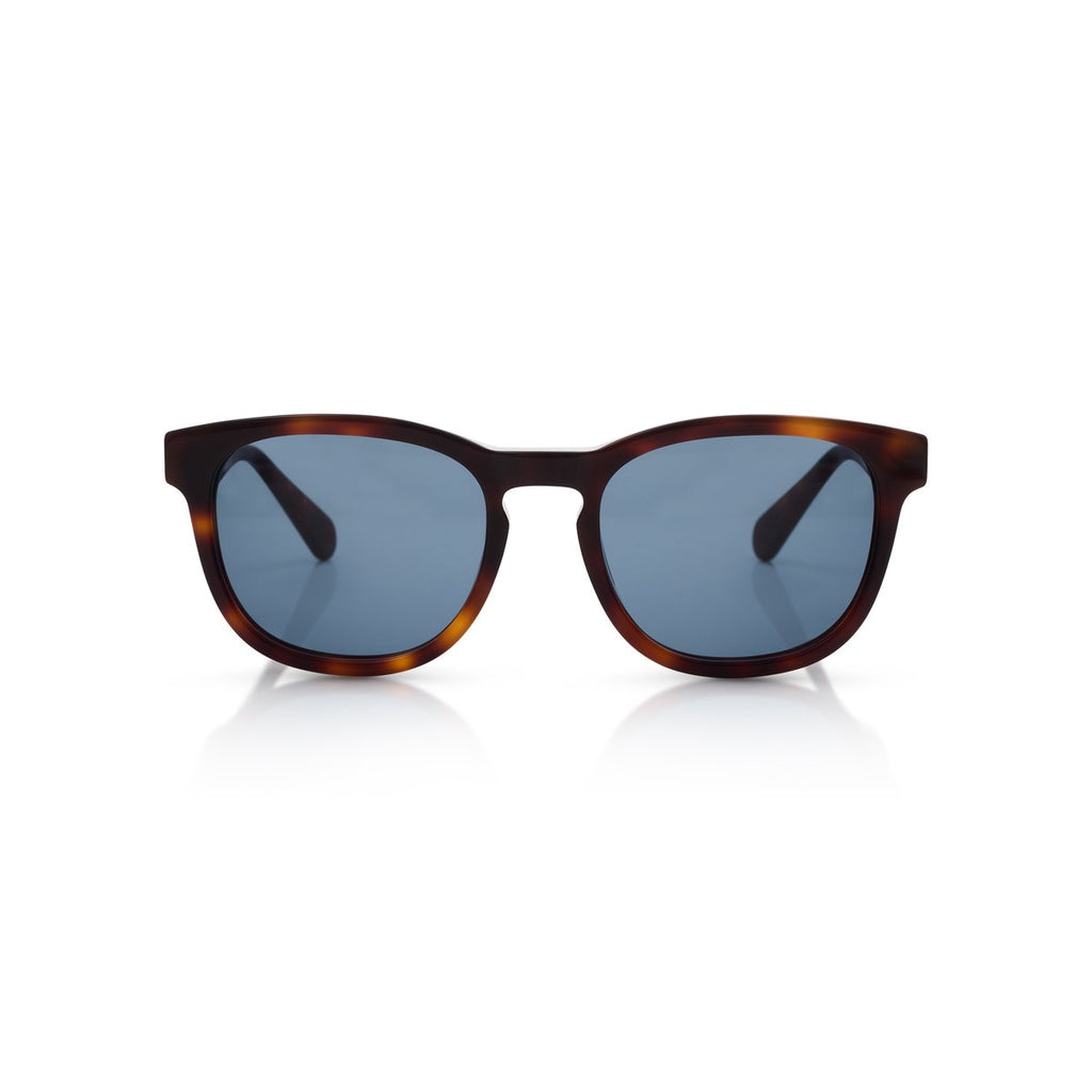 Real Madrid Acetate Round Sunglasses Havana - View 2