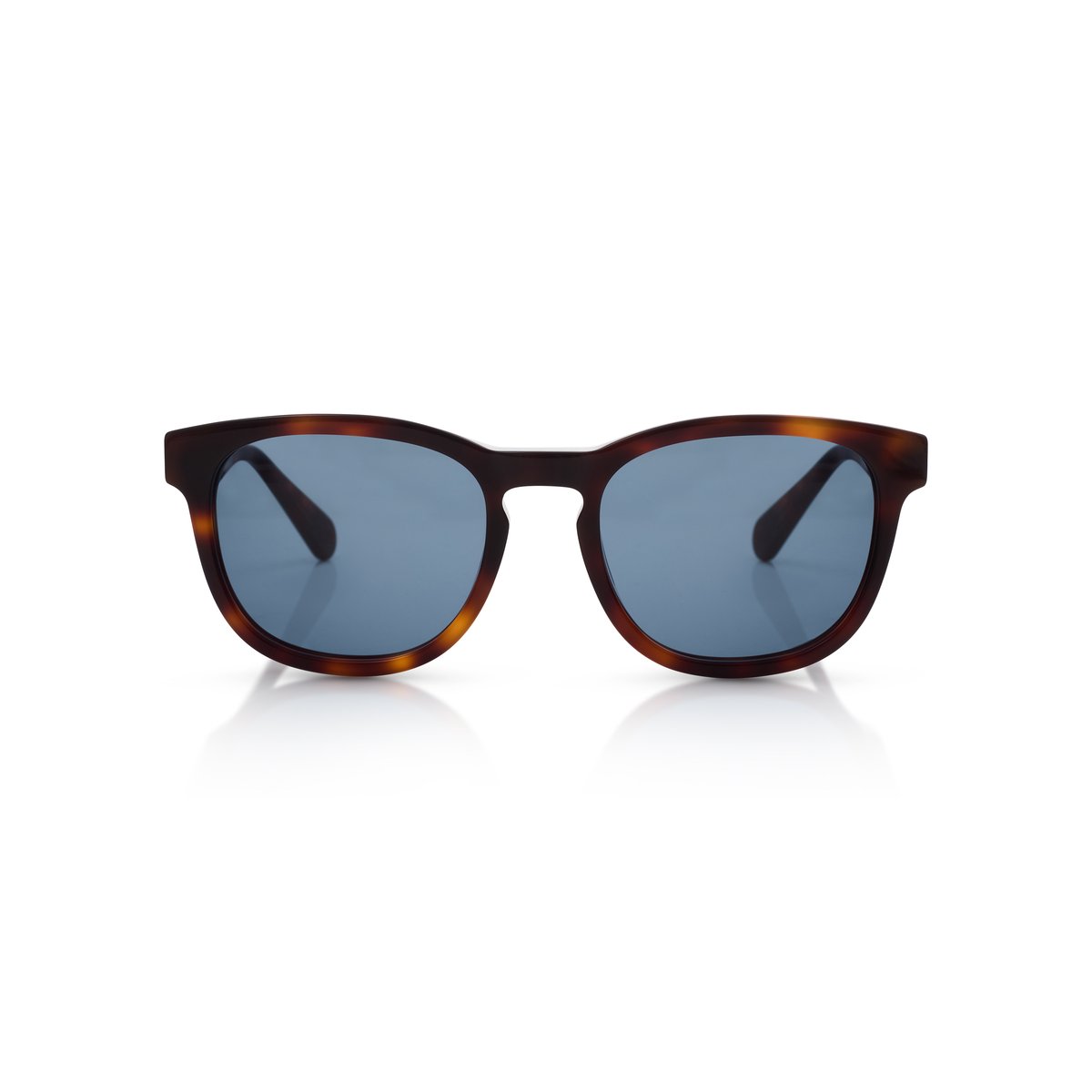Real Madrid Acetate Round Sunglasses Havana - View 2