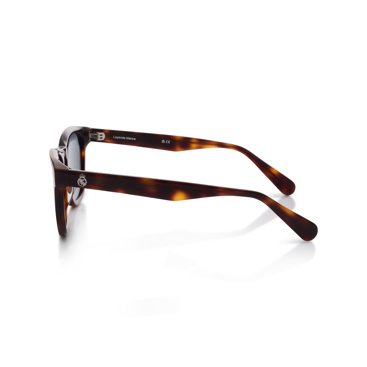 Real Madrid Acetate Round Sunglasses Havana - View 3