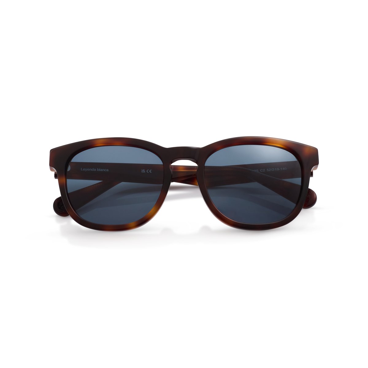 Real Madrid Acetate Round Sunglasses Havana - View 5