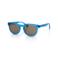 Real Madrid Acetate Round Sunglasses Blue - View 1