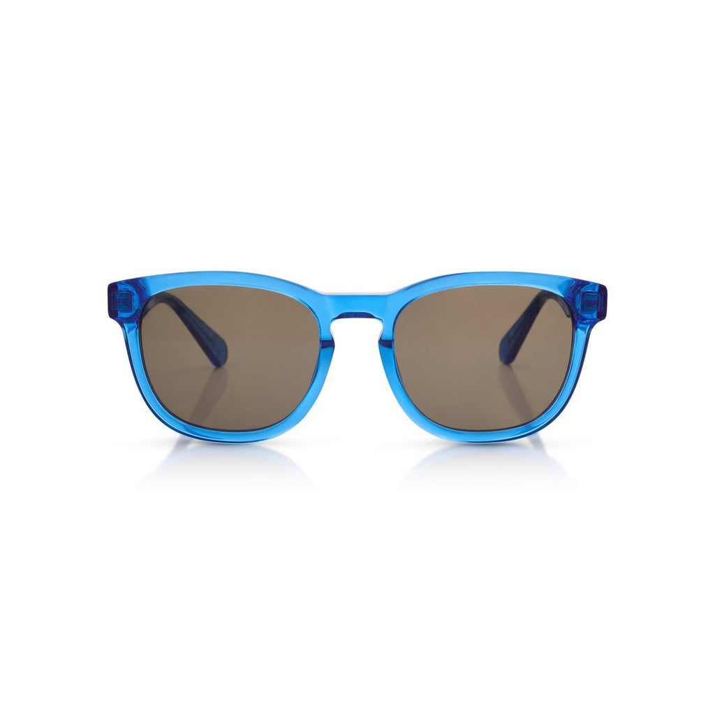Real Madrid Acetate Round Sunglasses Blue - View 2