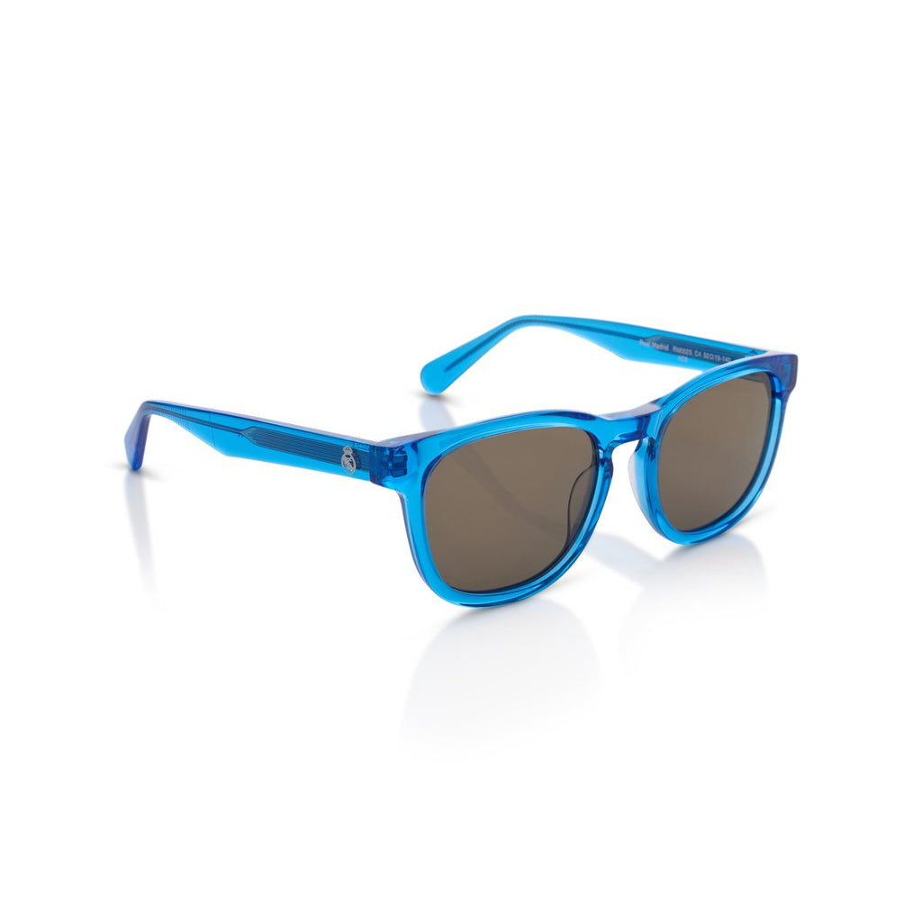 Real Madrid Acetate Round Sunglasses Blue - View 6