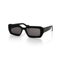 Real Madrid Acetate Rectangle Sunglasses Black - View 1