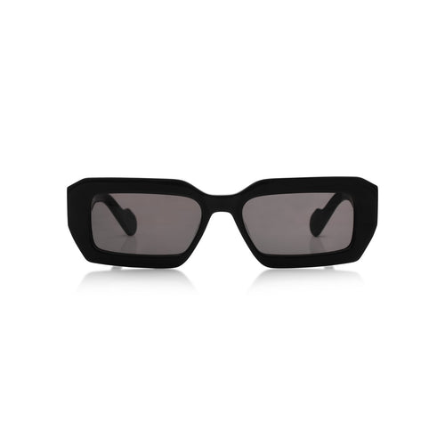 Real Madrid Acetate Rectangle Sunglasses Black - View 2