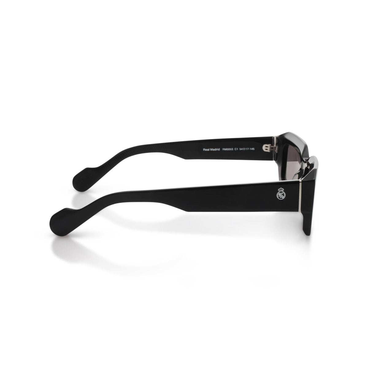 Real Madrid Acetate Rectangle Sunglasses Black - View 4