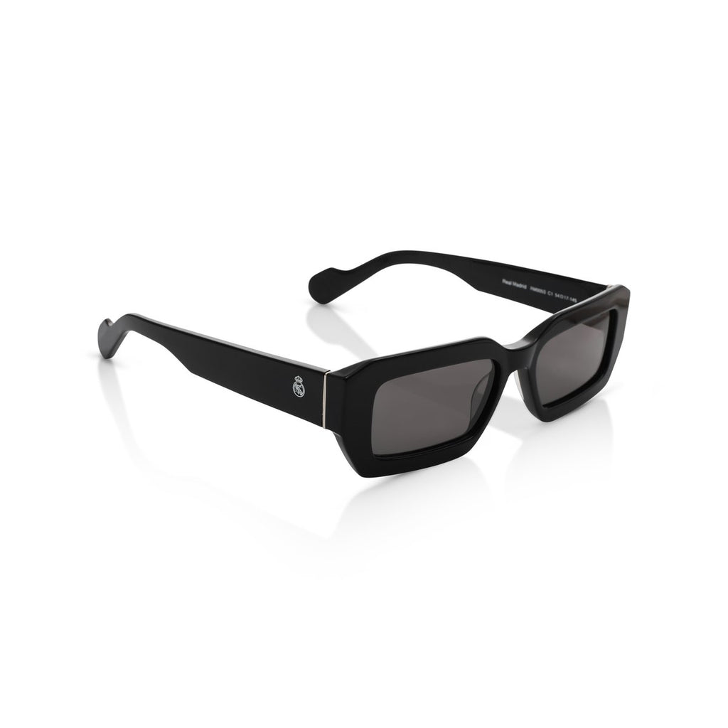 Real Madrid Acetate Rectangle Sunglasses Black - View 6