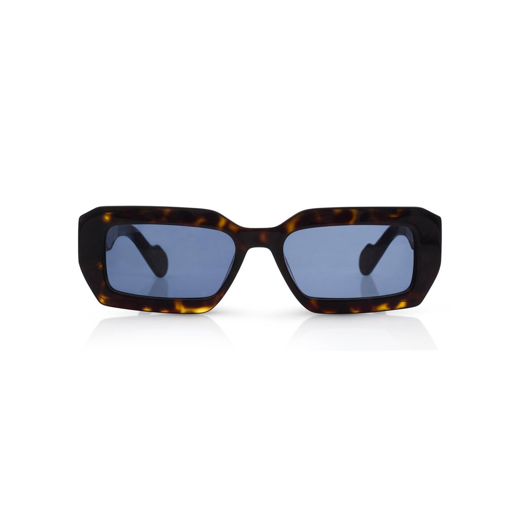 Real Madrid Acetate Rectangle Sunglasses Havana - View 2