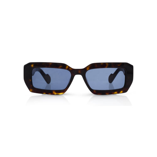 Real Madrid Acetate Rectangle Sunglasses Havana - View 2