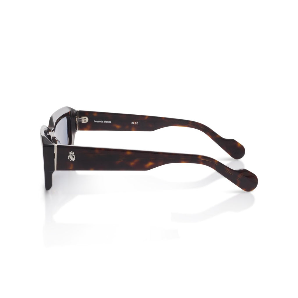 Real Madrid Acetate Rectangle Sunglasses Havana - View 3
