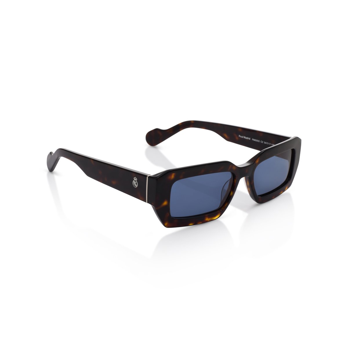 Real Madrid Acetate Rectangle Sunglasses Havana - View 6
