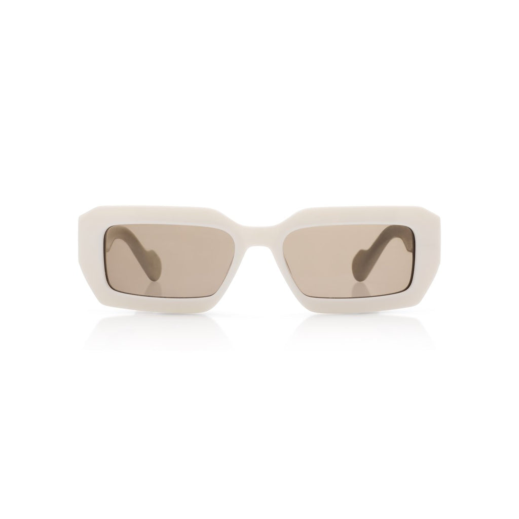 Real Madrid Acetate Rectangle Sunglasses White - View 2