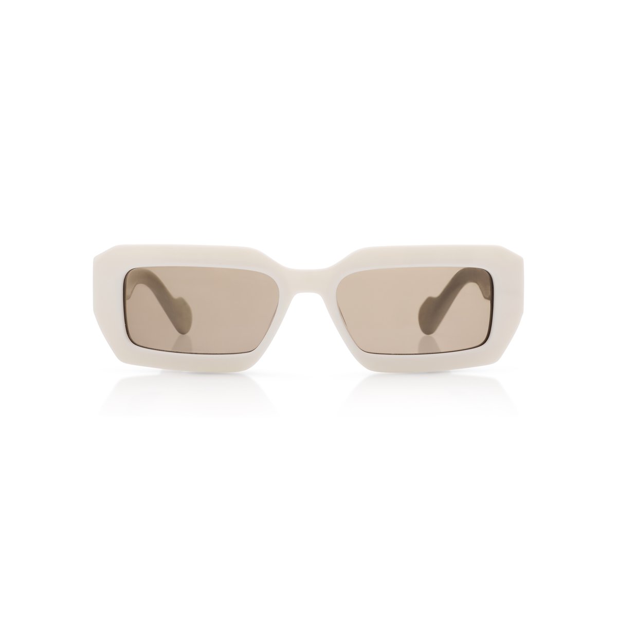 Real Madrid Acetate Rectangle Sunglasses White - View 2