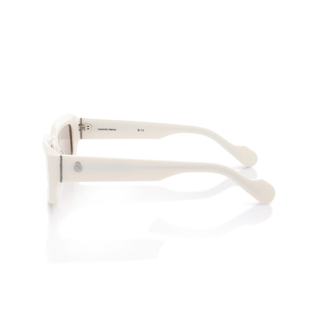 Real Madrid Acetate Rectangle Sunglasses White - View 3
