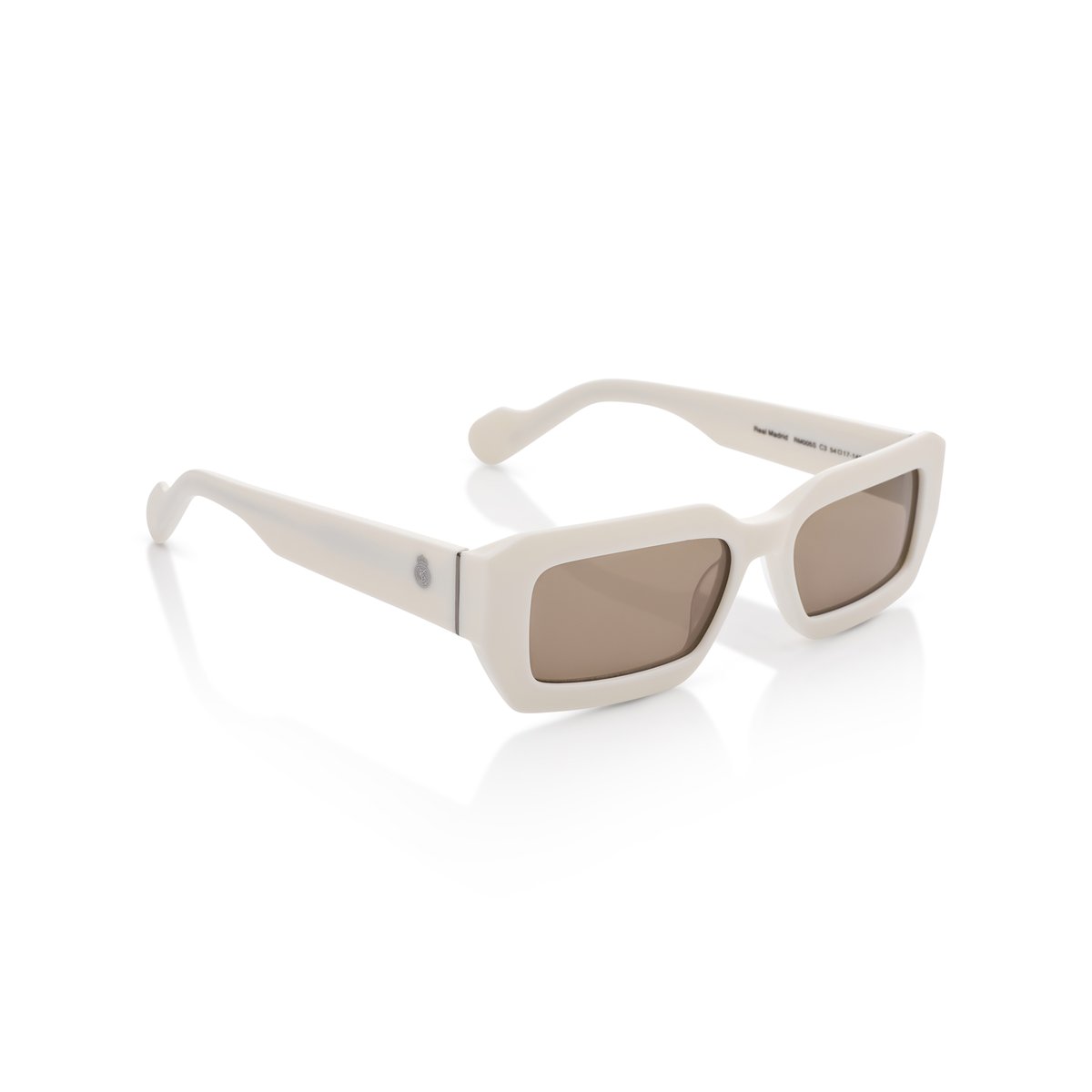Real Madrid Acetate Rectangle Sunglasses White - View 6