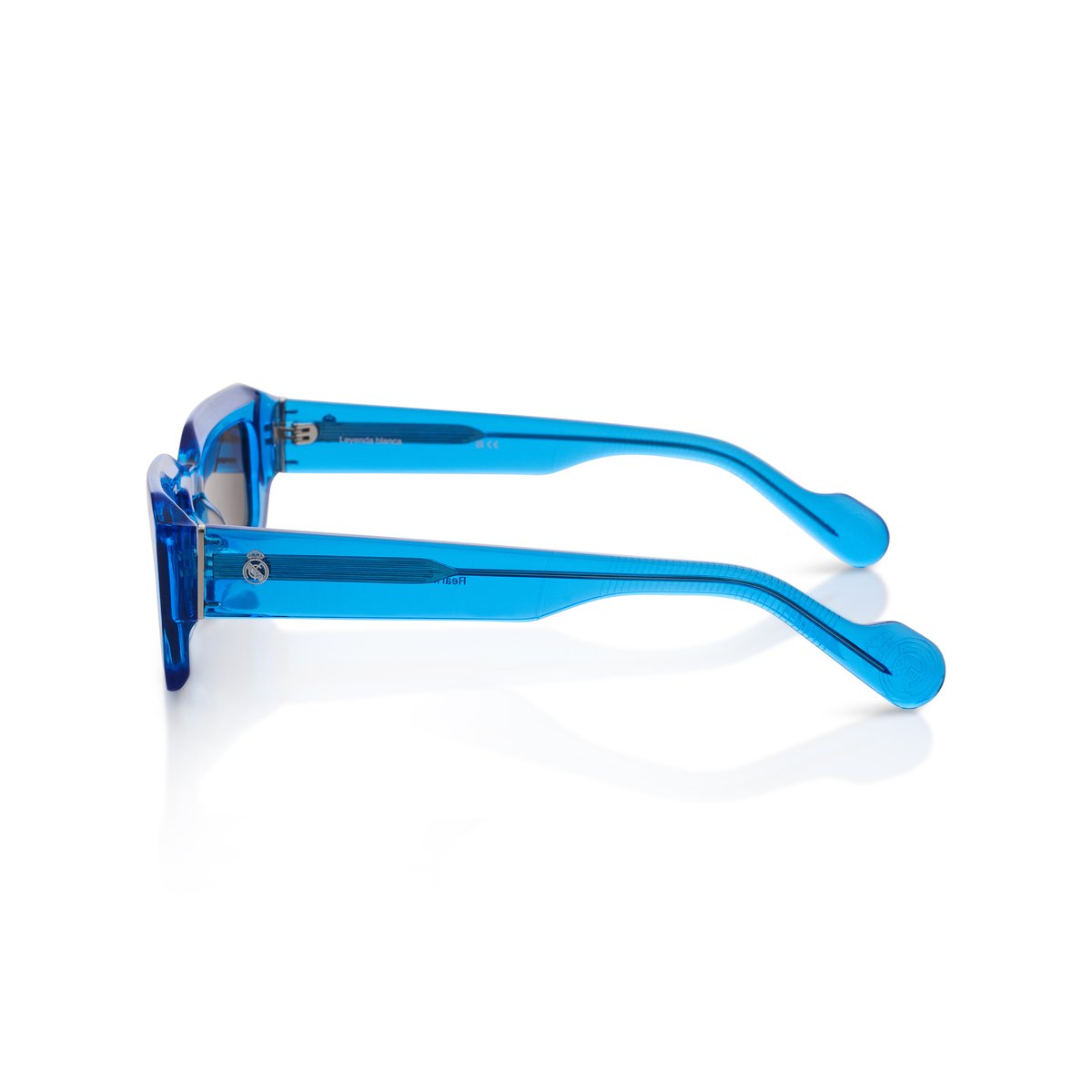 Real Madrid Acetate Rectangle Sunglasses Blue - View 3